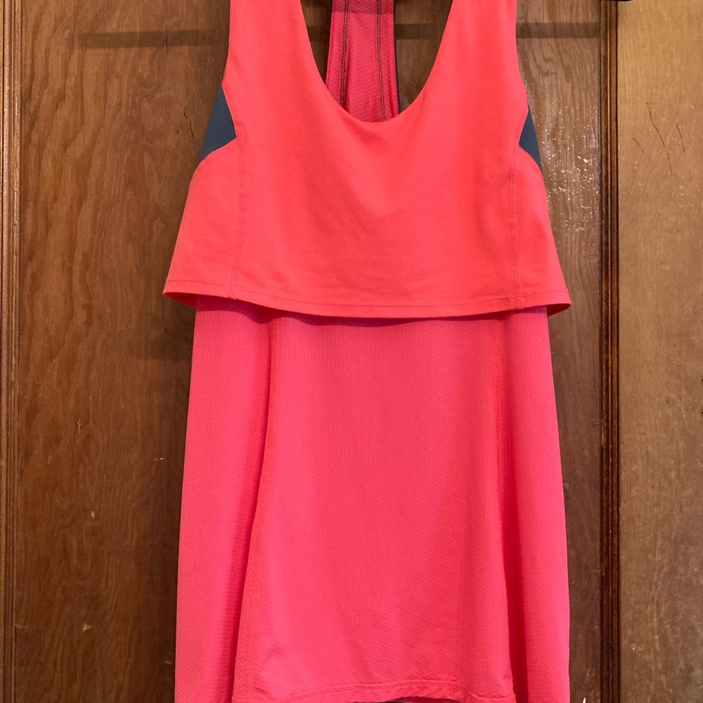 Lululemon Workout Tank (watermelon/gray) - Picture 2 of 6